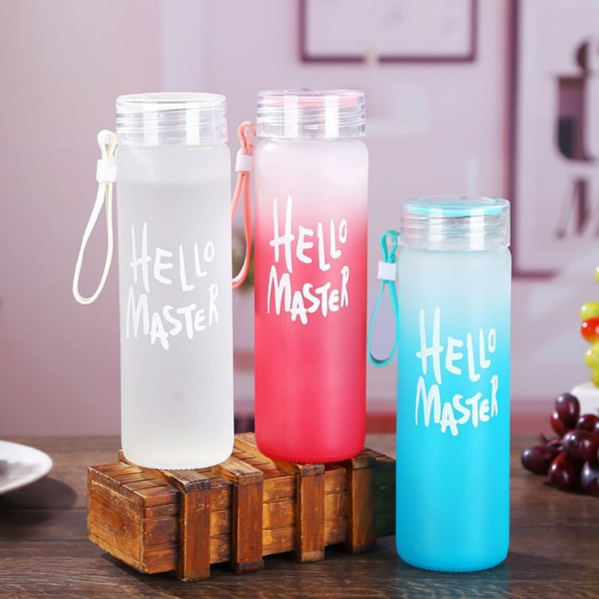 Glass water bottle 500 ml