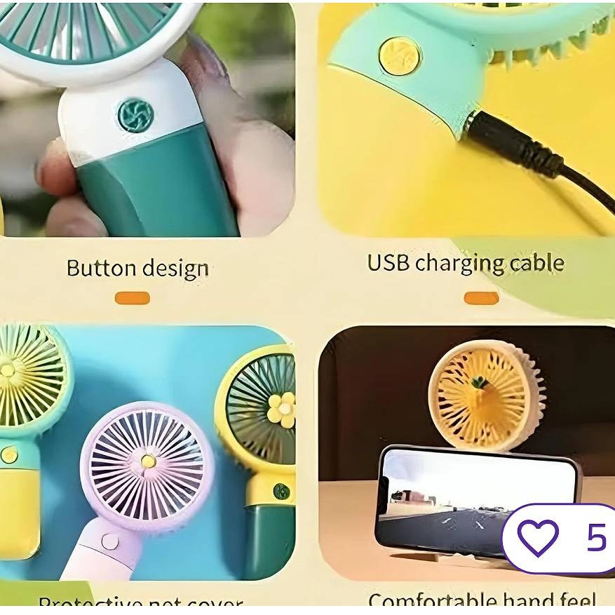 USB mini rechargeable fan
