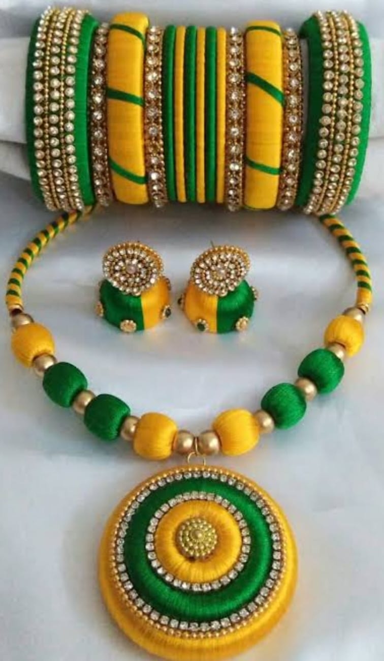 Silk Thread Jewellery Set